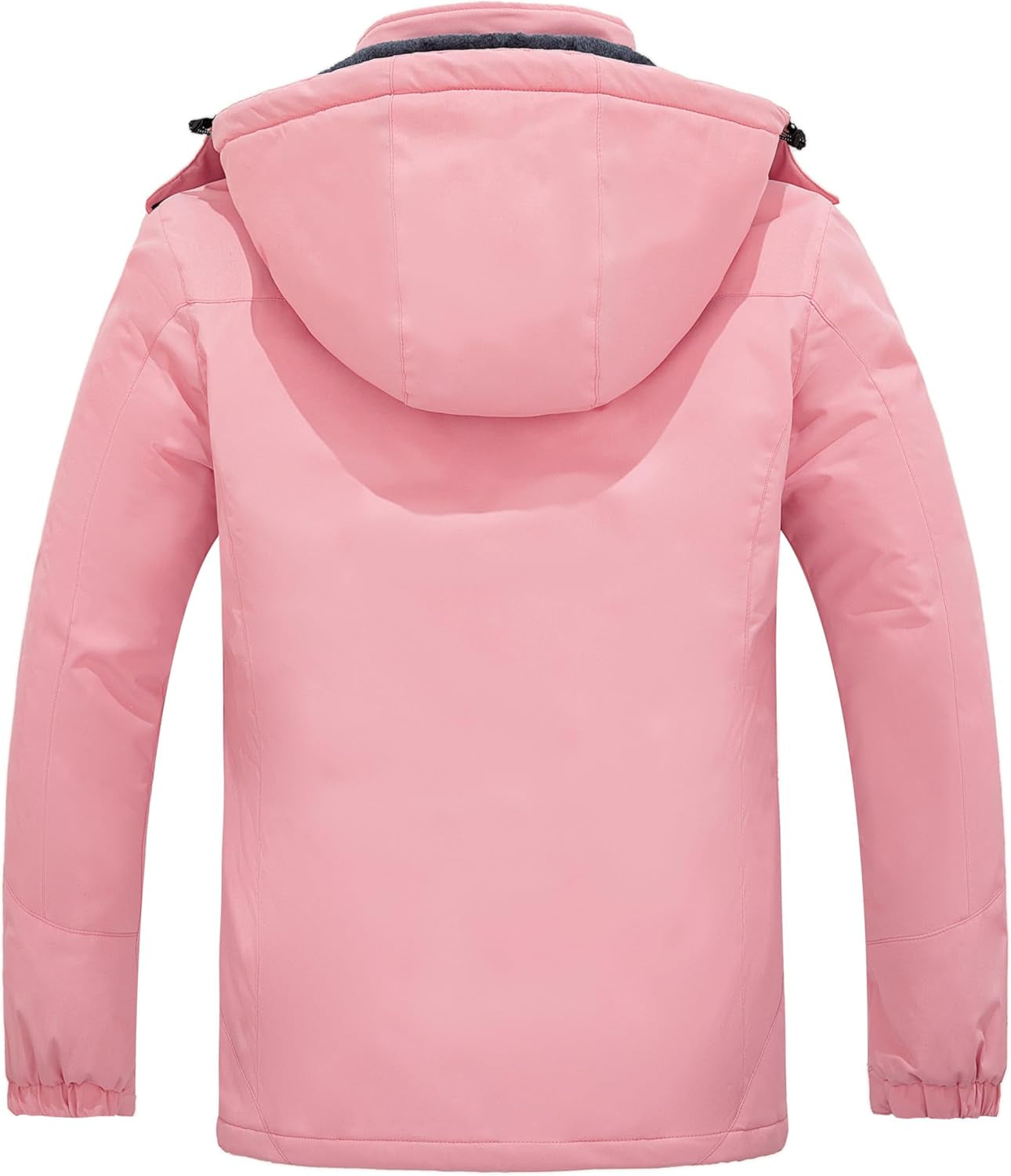 Women Hardshell Waterproof Windproof Insulated Ski Trekking Jacket | Adjustable Hood and Hem & Unrestricted All-Terrain Outdoor Comfort