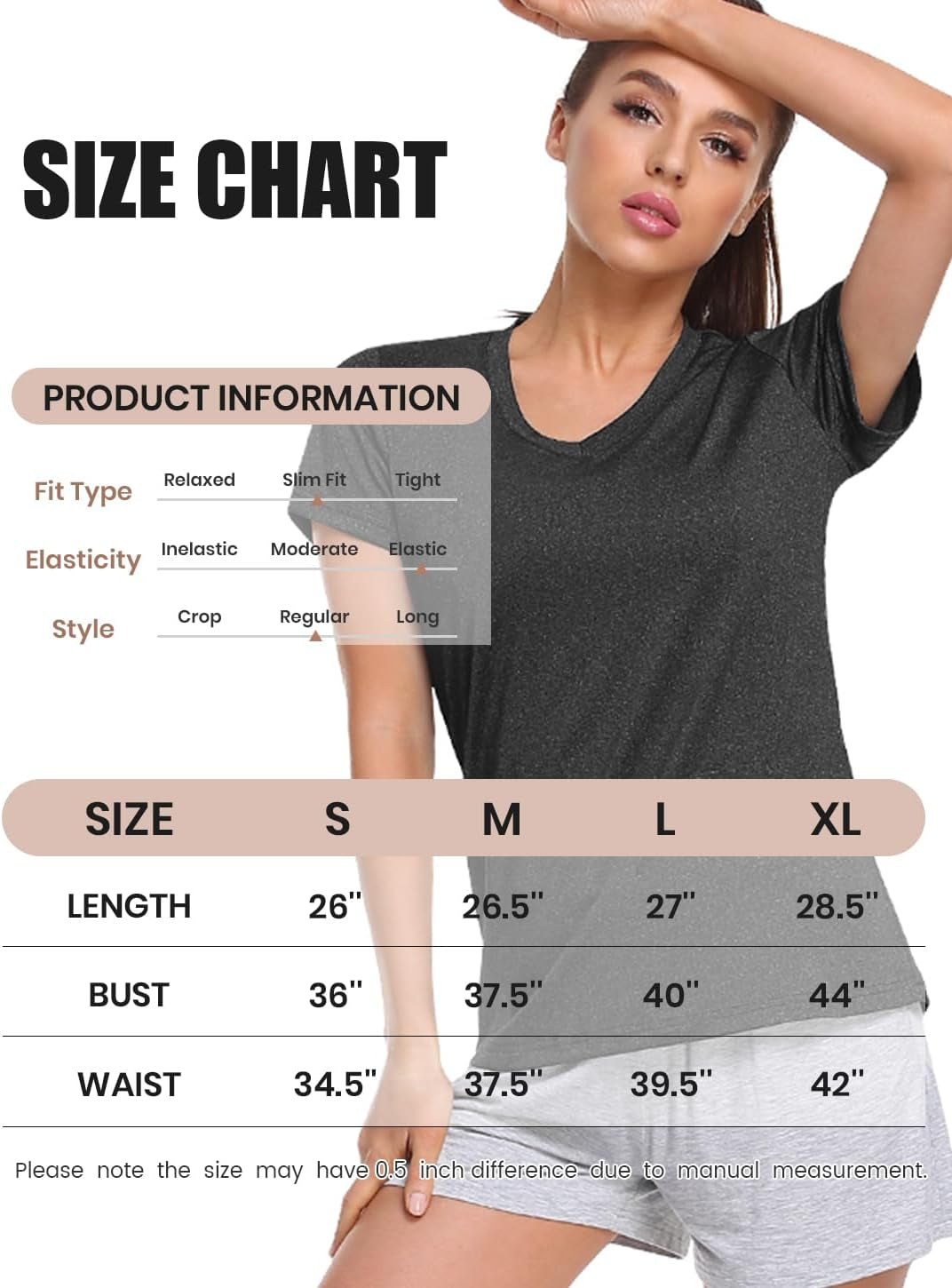 5-Pack Women'S Short Sleeve Dry Fit T-Shirt Moisture Wicking V-Neck Tee | Exercise Yoga Tees,Quick Dry Tops for Workout,Gym